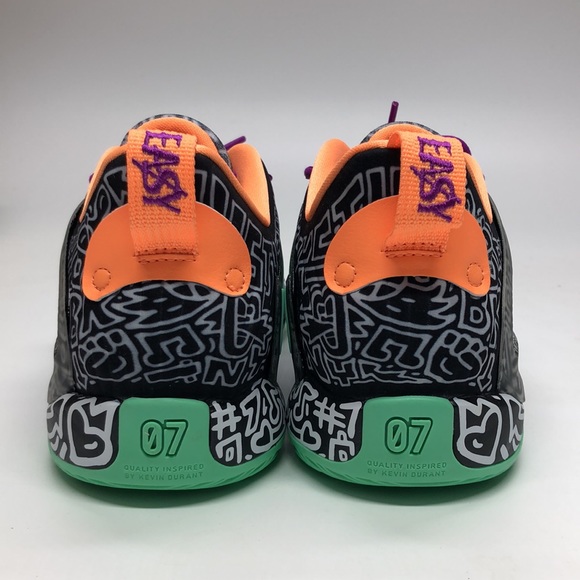 Nike KD 15 Brooklyn Courts Basketball Shoes Black Green Orange DC1975-005 NWOB - Picture 4 of 5